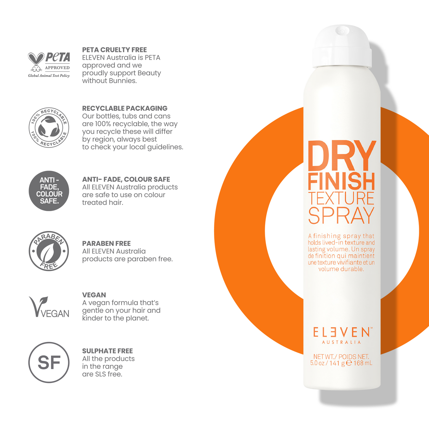 DRY FINISH TEXTURE SPRAY 5 OZ