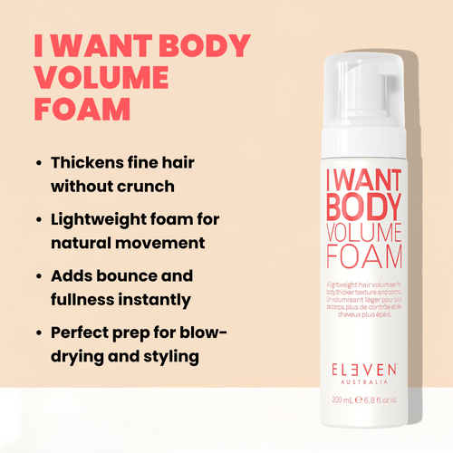 I WANT BODY VOLUME FOAM 6.8 FL OZ