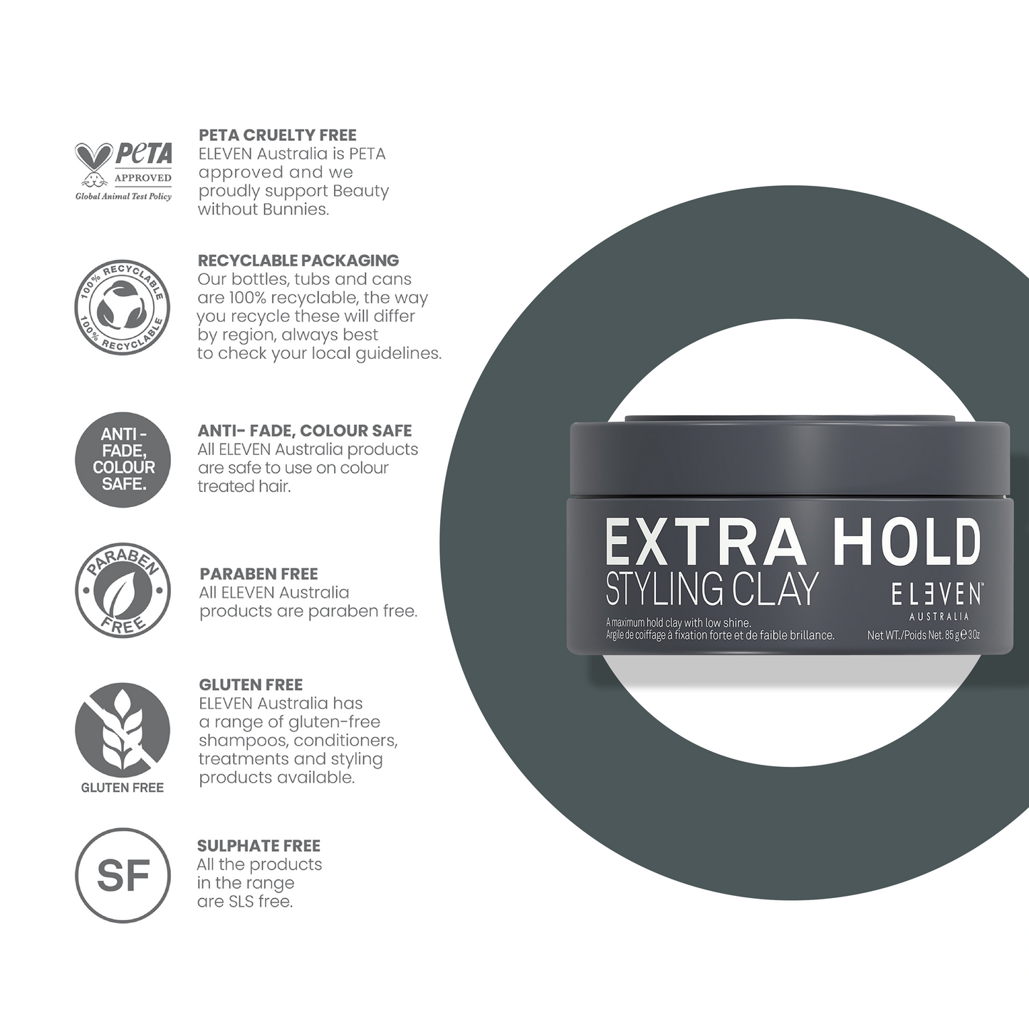 EXTRA HOLD STYLING CLAY 3 OZ