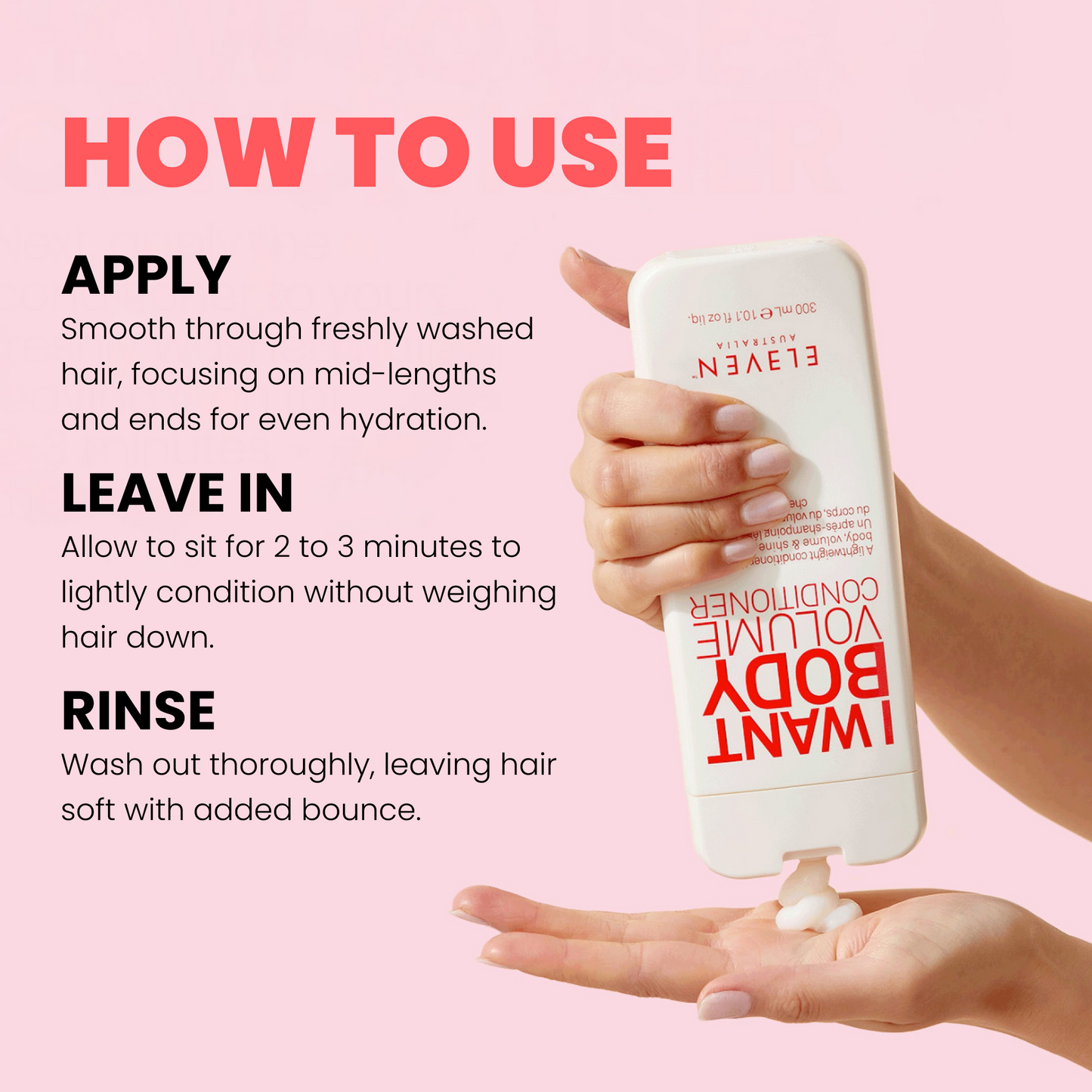 I WANT BODY VOLUME CONDITIONER