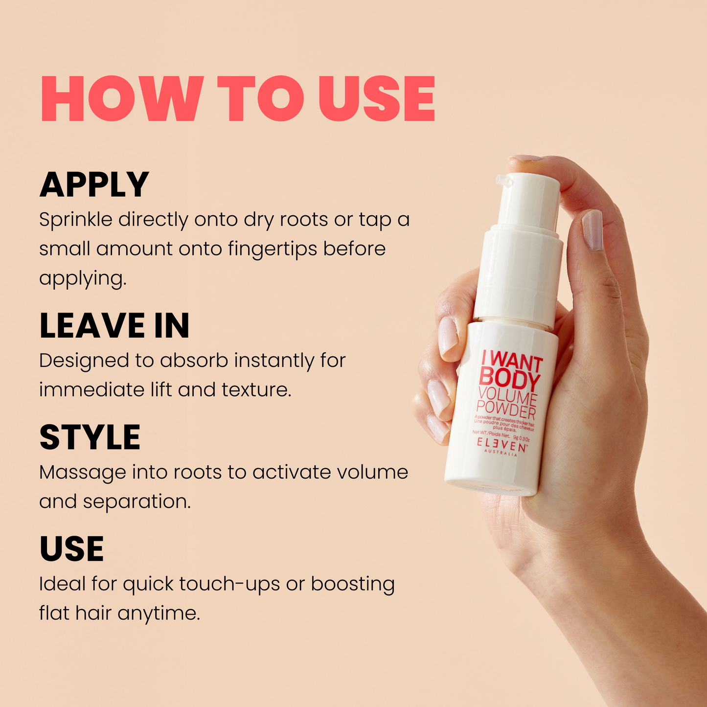 I WANT BODY VOLUME POWDER 0.3 OZ